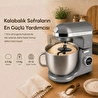 Karaca Mastermaid Chef Ultra D2000W Dijital Ekranlı Hamur Yoğurma Makinesi Galaxy Grey 7L
