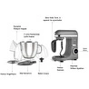 Karaca Mastermaid Chef Ultra D2000W Dijital Ekranlı Hamur Yoğurma Makinesi Galaxy Grey 7L