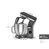 Karaca Mastermaid Chef Ultra D2000W Dijital Ekranlı Hamur Yoğurma Makinesi Shadow Gray 7L
