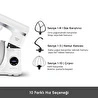 Karaca Mastermaid Chef Ultra D2000W Dijital Ekranlı Hamur Yoğurma Makinesi Matte White 7L