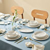 Karaca Stream Bone Neptun Gold Logo 53 Parça 12 Kişilik Yemek Takımı