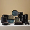 Karaca Earth Collection Galactic Shiny Black 55 Parça 12 Kişilik Yemek Takımı
