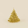 Karaca Home New Year Yılbaşı Çam Ağacı Şekilli Mum Gold 12x12x12,5 cm