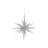 Karaca Home New Year Yılbaşı Glitter Star 3 Adet Ağaç Süsü Seti Silver 15x15x15 cm