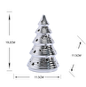 Karaca Home New Year Yılbaşı Christmas Tree Dekoratif Obje Silver 11,5 x 11,5 x 19,2 cm