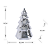 Karaca Home New Year Yılbaşı Christmas Tree Dekoratif Obje Silver 9,5 x 9,5 x 16 cm