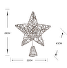 Karaca Home New Year Yılbaşı Wire Star Ağaç Başlığı Gold