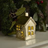 Karaca Home New Year Yılbaşı Gold House Ledli Dekoratif Obje 7x6,4x10,8 cm