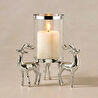 Karaca Home New Year Yılbaşı Geyikli Roe Dekoratif Mumluk 16x38,75 cm