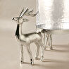 Karaca Home New Year Yılbaşı Geyikli Roe Dekoratif Mumluk 16x38,75 cm