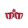 Karaca New Year Yılbaşı Candy Twist Bölmeli Çerezlik 21,5 cm