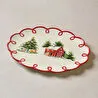 Karaca New Year Yılbaşı Cottage Kayık Tabak 30,5 cm