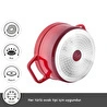 Karaca Swiss Crystal Neocast 7 Parça Döküm Tencere ve Tava Seti Kırmızı