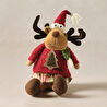 Karaca Home New Year Yılbaşı Henry Reindeer Peluş Obje 16x20x35 cm