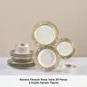 Karaca Elegance Bone Isola 24 Parça 6 Kişilik Yemek Takımı