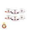 Karaca x Galatasaray Lisanslı 6 Kişilik Kahve Fincan Takımı 80 ml