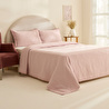 Karaca Home Adelia Fistolu Çift Kişilik Yatak Örtüsü Takımı Pudra
