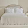 Karaca Home Branley Fırfırlı Çift Kişilik Yatak Örtüsü Takımı Beyaz