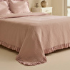 Karaca Home Branley Fırfırlı Çift Kişilik Yatak Örtüsü Takımı Pudra