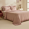 Karaca Home Branley Fırfırlı Çift Kişilik Yatak Örtüsü Takımı Pudra