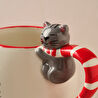 Karaca New Year Yılbaşı Animal Dog & Cat 2'li Mug Seti