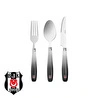 Karaca x Beşiktaş Lisanslı 18 Parça 6 Kişilik Çatal Kaşık Bıçak Takımı