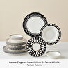 Karaca Elegance Bone Helsinki 24 Parça 6 Kişilik Yemek Takımı