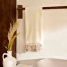 Karaca Home Artisan Arke %100 Pamuk Nakışlı El Havlusu Ekru 50x90 cm