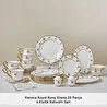 Karaca Royal Bone Diana 32 Parça 6 Kişilik Kahvaltı Takımı Gold