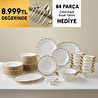 Karaca Royal Bone Spirit 55 Parça 12 Kişilik Yemek Takımı