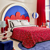 Karaca Home X 2Wins Rosso Notte Çift Kişilik Yatak Örtüsü Kırmızı