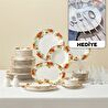 Karaca Elegance Bone Montebello 60 Parça 8 Kişilik Yemek Takımı ve Kahvaltı Seti