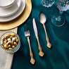 Karaca Juliet 12 Kişilik 84 Parça Çatal Kaşık Bıçak Takımı Gold