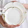 Karaca Stream Bone Gold Dot 53 Parça 12 Kişilik Yemek Takımı
