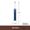 Homend Brushboss 4701H 4 Modlu 21 Gün Kullanım Süreli Akıllı Zamanlayıcılı Şarjlı Diş Fırçası Mavi