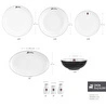 Karaca x Beşiktaş Lisanslı Elegance Bone Platin 53 Parça 12 Kişilik Yemek Takımı