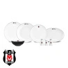 Karaca x Beşiktaş Lisanslı Elegance Bone Platin 53 Prç Yemek Takımı