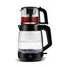 Emsan Glass Tea XL 2 in 1 Cam Çay Makinesi ve Kettle Shiny Black