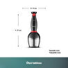 Homend Handmaid 1967H Blender Set Siyah Kırmızı