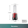 Homend Mixfresh 7026H Kişisel Smoothie Blender Siyah Kırmızı