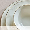 Emsan Elegance Bone Siena 53 Parça 12 Kişilik Yemek Takımı Gold