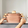 Karaca Swiss Crystal Mocha 7 Parça Tencere Seti