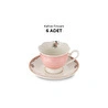 Emsan Romance 6 Kişilik New Bone Kahve Fincan Takımı Pembe 90 ml