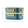Emsan Smile Life Çift Katlı Lunch Box Mavi