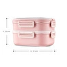 Emsan Smile Life Çift Katlı Lunch Box Pembe