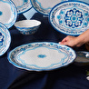 Karaca Blue Harmony Melamin Servis Tabağı 35 cm
