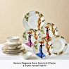 Karaca Elegance Bone Samira 24 Parça 6 Kişilik Yemek Takımı