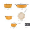 Karaca x Refika Swiss Crystal 9 Parça Tencere ve Tava Seti Mustard Yellow