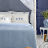 Karaca Home Virelle %100 Pamuk Nish Set Çift Kişilik Pike Takımı Mavi