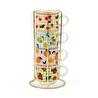 Karaca Fruit Picnic 4 Kişilik Standlı Çay Fincan Takımı 160 ml